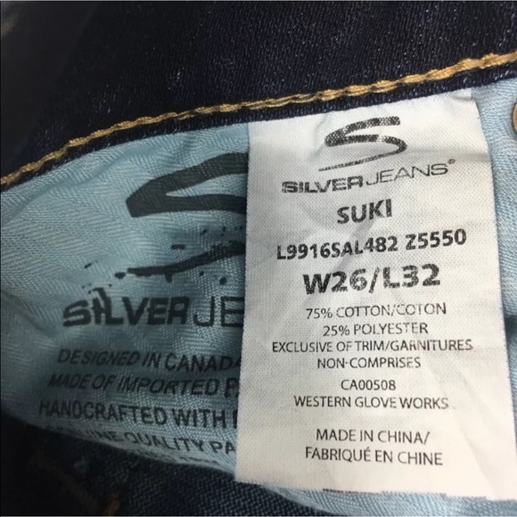 Silver Jeans Size 26 Suki Style Bootcut Jeans - Picture 4 of 8